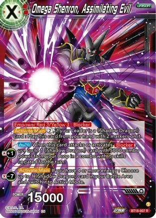 Omega Shenron, Assimilating Evil Card Front