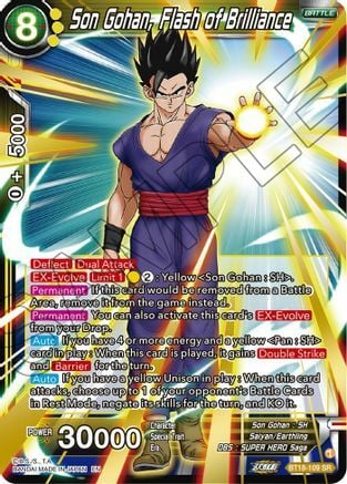 Son Gohan, Flash of Brilliance Card Front