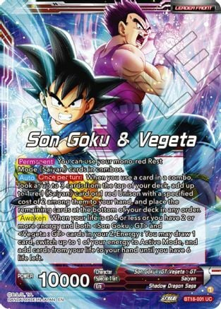 Son Goku & Vegeta // SS4 Son Goku & SS4 Vegeta, In It Together Card Front
