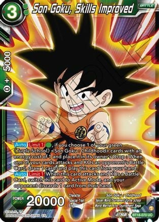Son Goku, Skills Improved Card Front