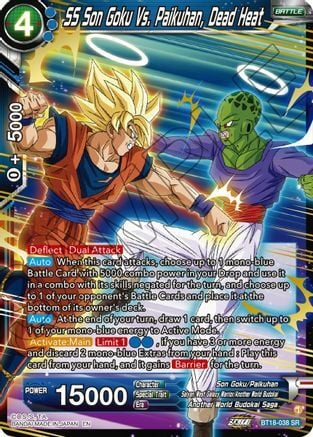 SS Son Goku Vs. Paikuhan, Dead Heat Card Front