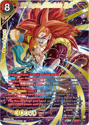 SS4 Gogeta, Indomitable Might Card Front