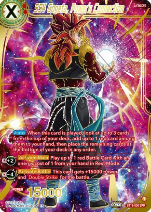 SS4 Gogeta, Power's Connection Card Front