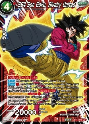 SS4 Son Goku, Rivalry United Card Front