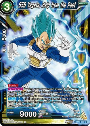 SSB Vegeta, Help from the Past Card Front