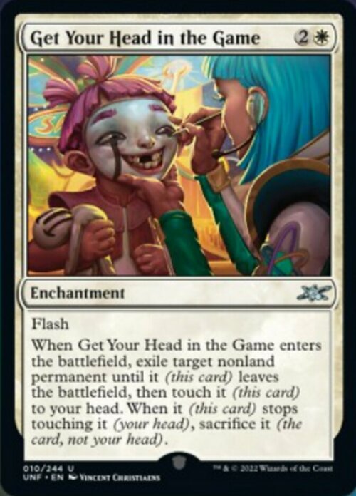 Get Your Head in the Game Card Front