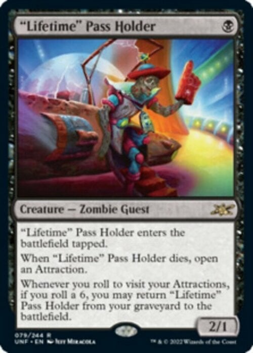 "Lifetime" Pass Holder Card Front