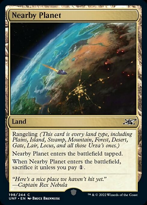 Nearby Planet Card Front