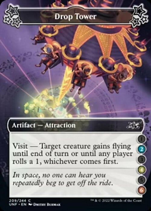 Drop Tower Card Front