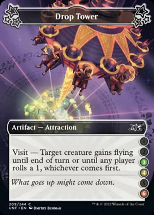 Drop Tower Card Front