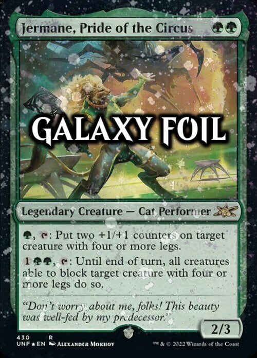 Jermane, Pride of the Circus Card Front