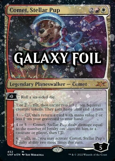 Comet, Stellar Pup Card Front