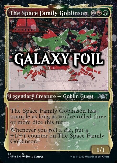The Space Family Goblinson Card Front
