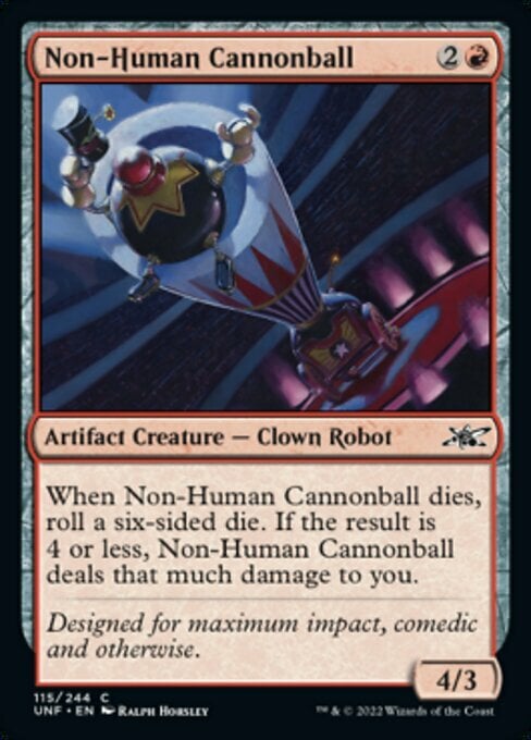 Non-Human Cannonball Card Front
