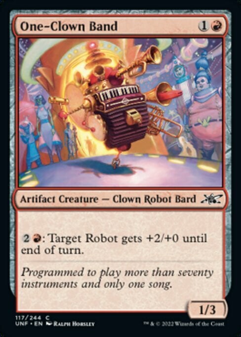 One-Clown Band Card Front