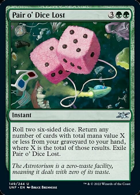 Pair o' Dice Lost Card Front