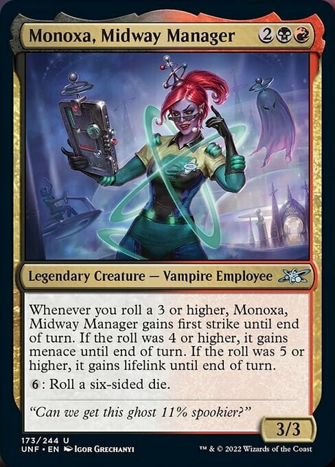Monoxa, Midway Manager Card Front