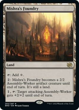 Mishra's Foundry Card Front