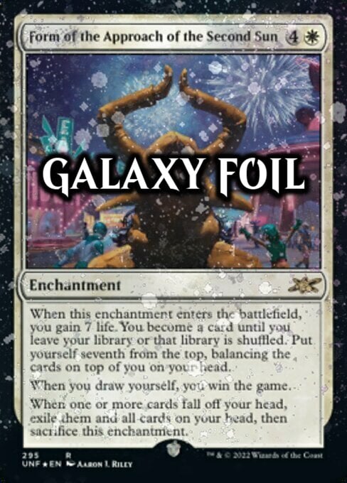 Form of the Approach of the Second Sun Card Front