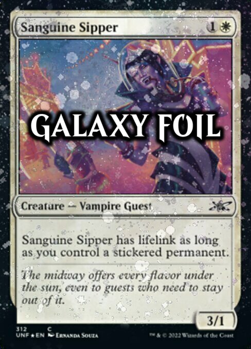 Sanguine Sipper Card Front