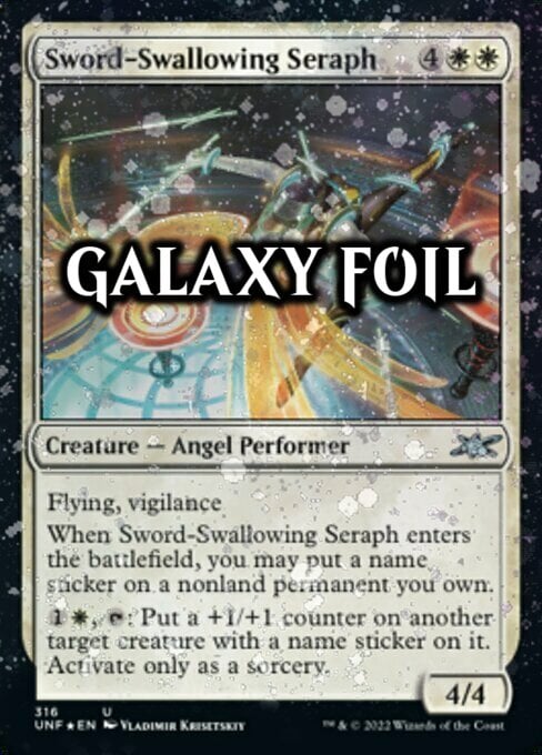 Sword-Swallowing Seraph Card Front