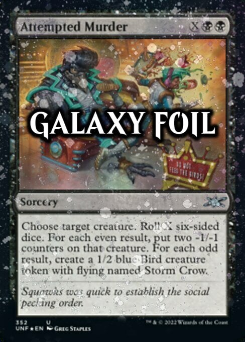 Attempted Murder Card Front