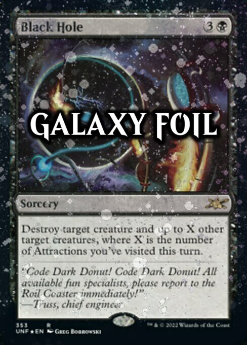 Black Hole Card Front