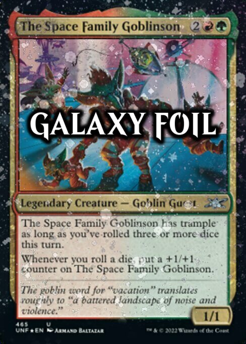 The Space Family Goblinson Card Front