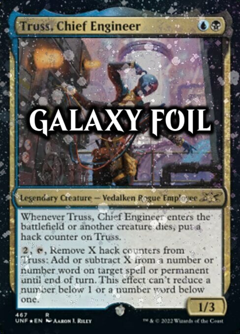 Truss, Chief Engineer Card Front