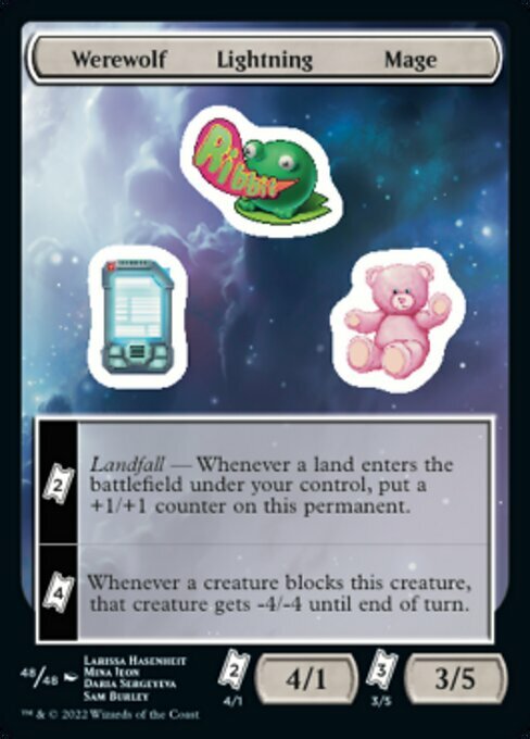 Werewolf Lightning Mage Card Front