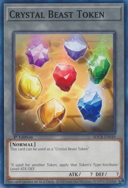 Crystal Beast Token Card Front