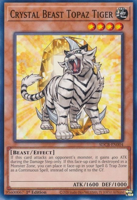 yugioh tiger deck Crystal Beast Topaz Structure Deck: Legend of the Crystal Beasts | Yu-Gi-Oh! Effect Monster Rarity YuGiOh » Tiger Dragon