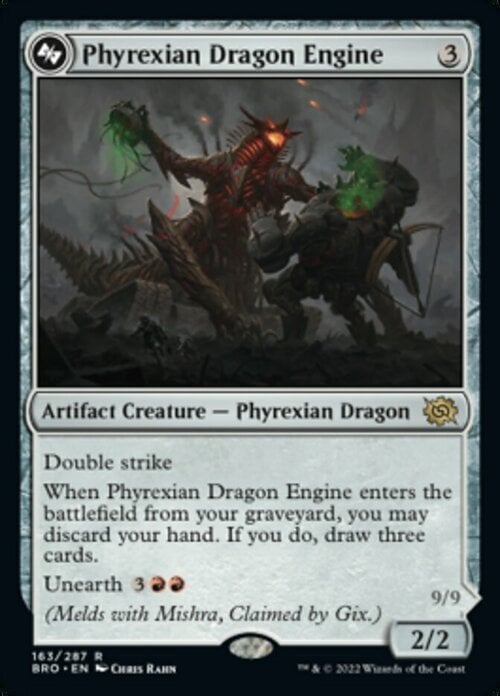 Phyrexian Dragon Engine // Mishra, Lost to Phyrexia Frente