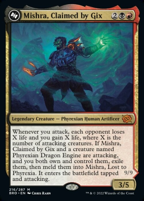 Mishra, Claimed by Gix // Mishra, Lost to Phyrexia Card Front