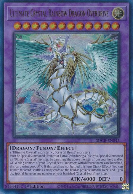 Ultimate Crystal Rainbow Dragon Overdrive Card Front