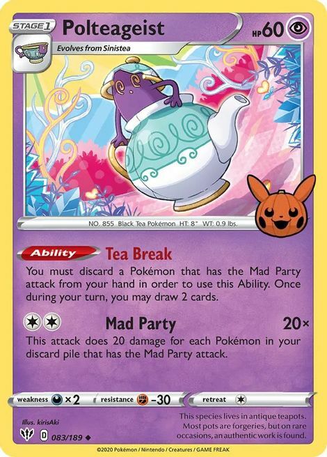 Polteageist [Tea Break | Mad Party] Card Front