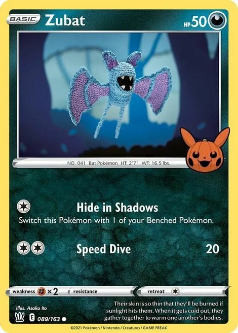 Zubat [Hide in Shadows | Speed Dive] Card Front