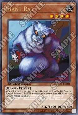giant rat yugioh card HL03-EN001 Yu-Gi-Oh! - Giant Rat (MRL-079)