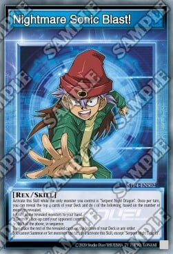 Nightmare Sonic Blast! Card Front