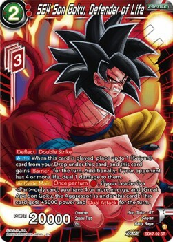 SS4 Son Goku, Defender of Life Card Front