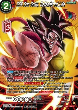 SS4 Son Goku, Defender of Life Card Front