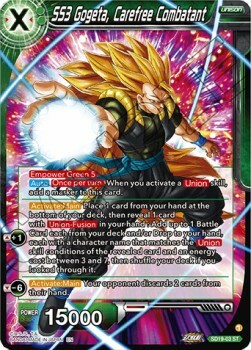 SS3 Gogeta, Carefree Combatant Card Front