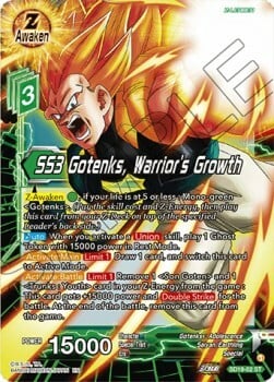 SS3 Gotenks, Warrior's Growth Card Front