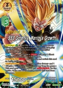 SS3 Gotenks, Warrior's Growth Card Front