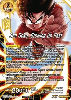 Son Goku, Growing Up Fast Card Front