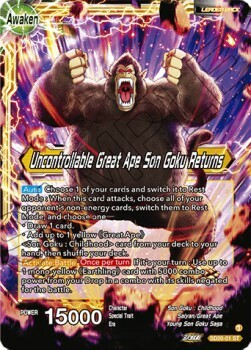 Son Goku // Uncontrollable Great Ape Son Goku Returns Card Front