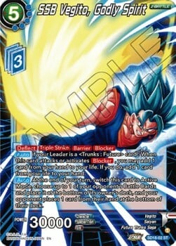 SSB Vegito, Godly Spirit Card Front