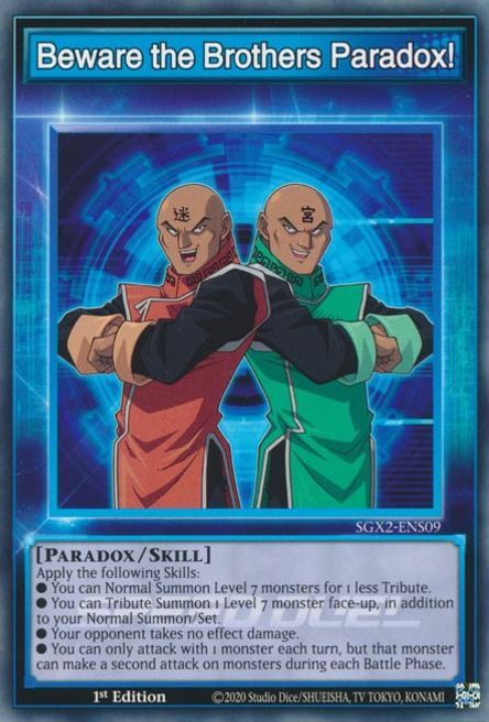 Beware the Brothers Paradox! Card Front