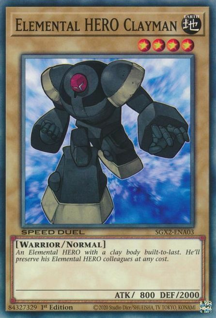 Elemental HERO Clayman Card Front