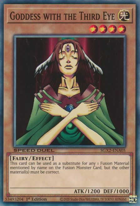 Godde with the Third Eye Card Front